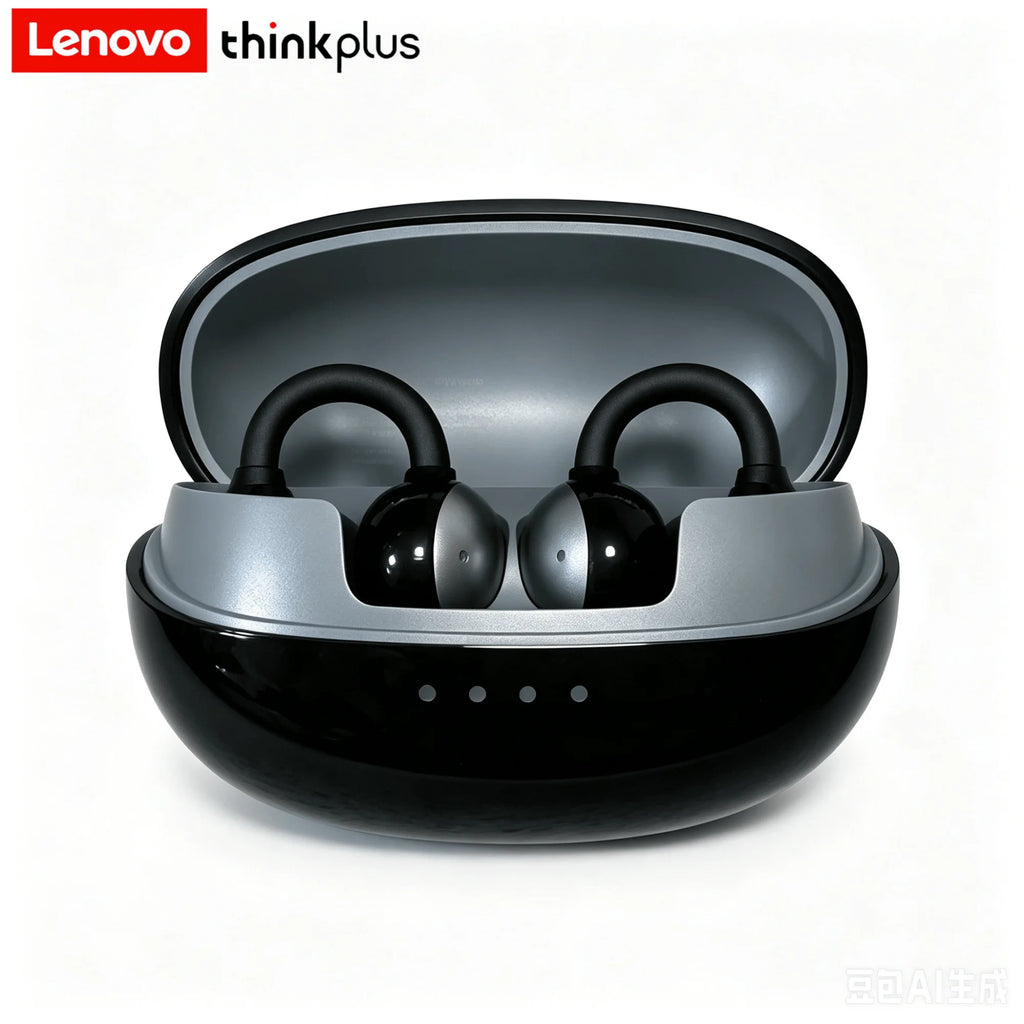 Original Lenovo LK6 Wireless Bluetooth Sports Earphones Ear Clip HD Stereo Headsets HIFI Music Noise Reduction Gaming Earbuds