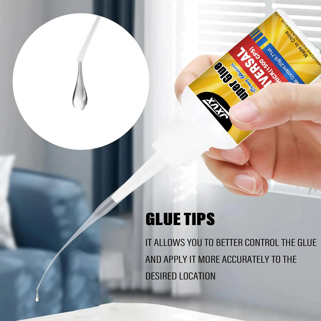 JXVX 502 Stone Super Glue High Viscosity, Cyanoacrylate Glue 50g Marble Adhesive, for Restoration and Production of Marble, Granite, Artificial Stone and Tile Products Low odor With precision dispenser 1-3PCS.