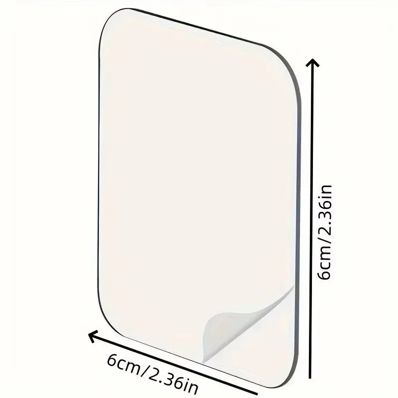 6x6cm Super Strong Double Sided Adhesive Tape Transparent Square Nano Wall Stickers Patch for Home Seamless Waterproof Tapes