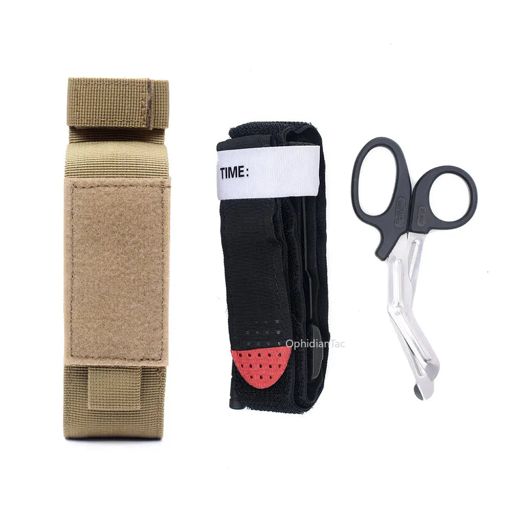 MOLLE Nylon Tourniquet Pouch Holder Trauma Shears EMT Storage Bag EDC Belt Pouch Flashlight Holster Medical Scissor Molle Pouch