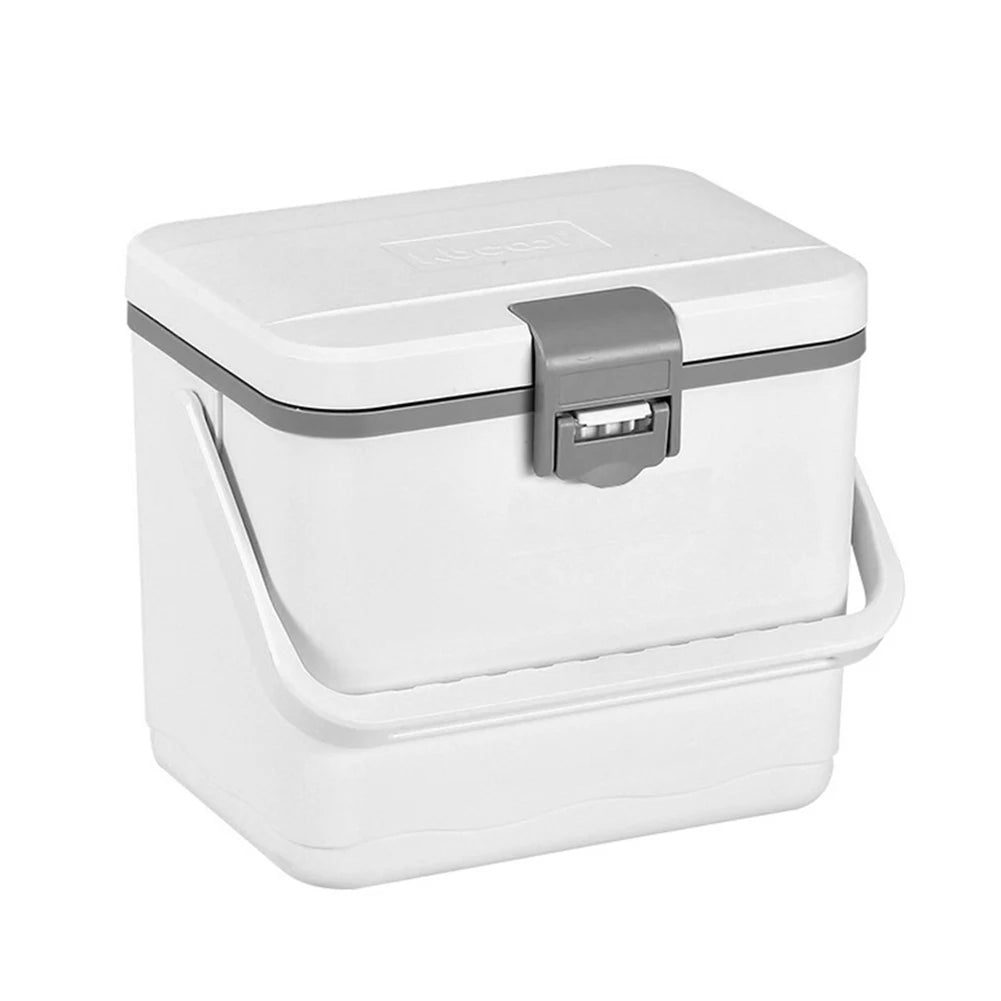 4.5L Camping Car Refrigerator with Handle Picnic Ice Bucket Heat Preservation Food Storage Cooler Box for Camping Tailgating