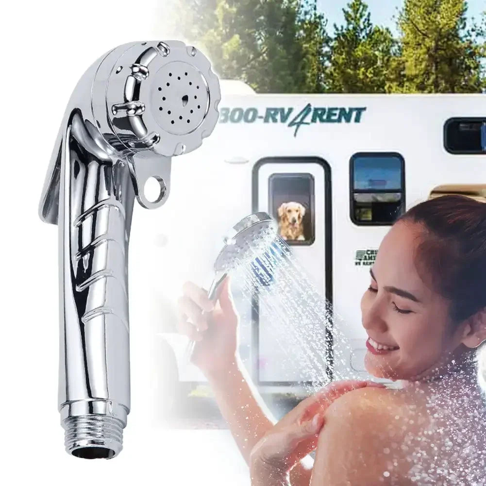 Camper Accessories Adjustable Shower Head Faucet Sprinkler Handheld Spray Nozzle for Outdoor Camping Car