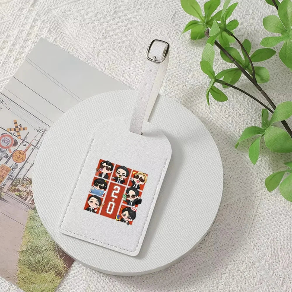 Custom Arirang 2.0 World Tour 2026 PU Luggage Tag, Personalized Durable Fashion Travel Bag ID Tag, Ideal Kpop Fan Gift