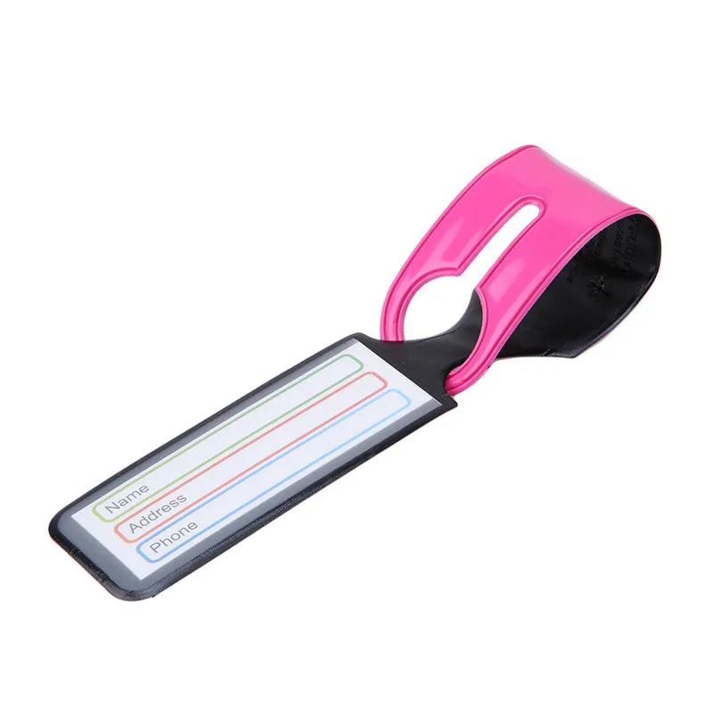 1/3Pcs Luggage Tag Bar Shape Travel Trolley Suitcase Business Card Consignment Bag Find Your Bag Quickly And Accurately Supplies