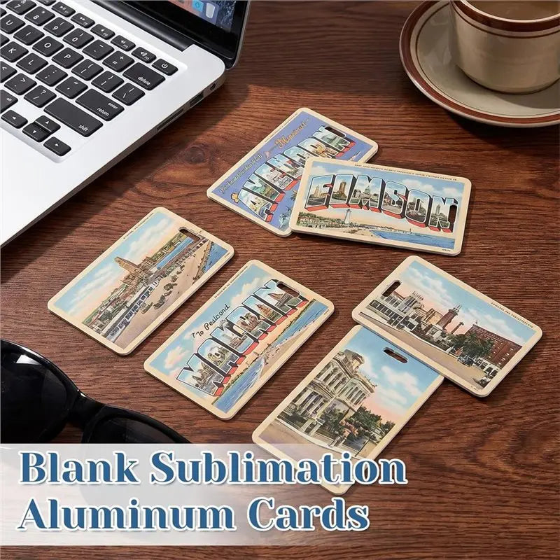 ABRT-Sublimation Blank Luggage Tags DIY Travel Suitcase Tags Heat Transfer Blank Luggage Tags