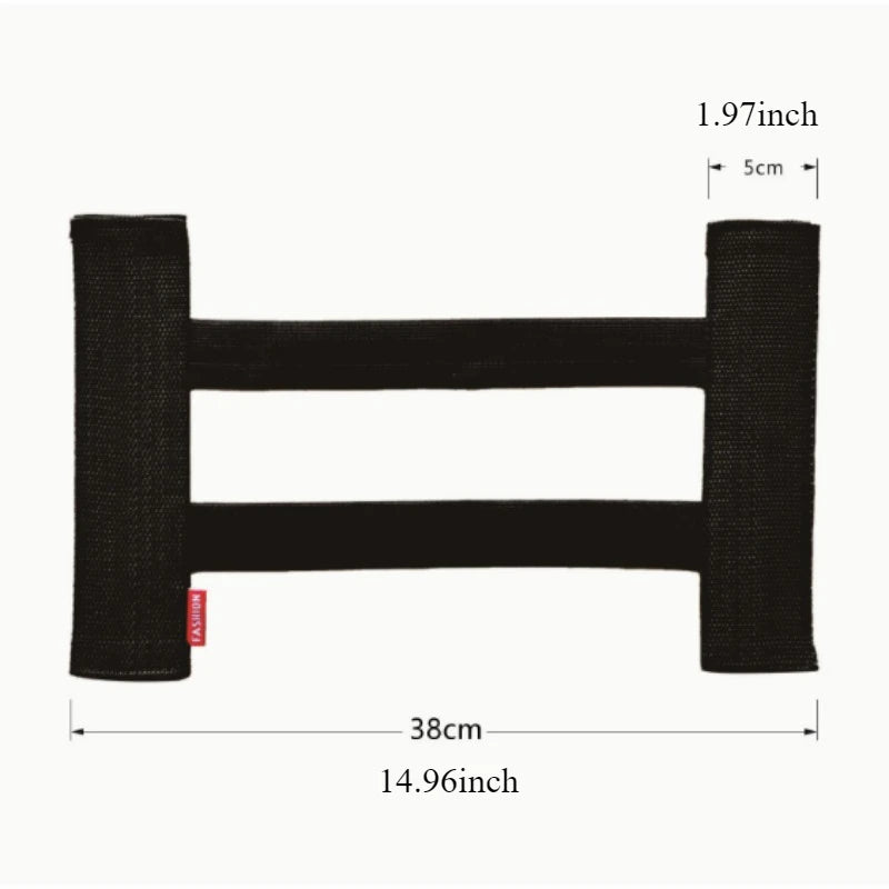 2pcs 38cm Car Trunk Debris Fixing Elastic Band Velcro Strap Storage Mesh Bag Stick Firmly  Luggage Practical Cn