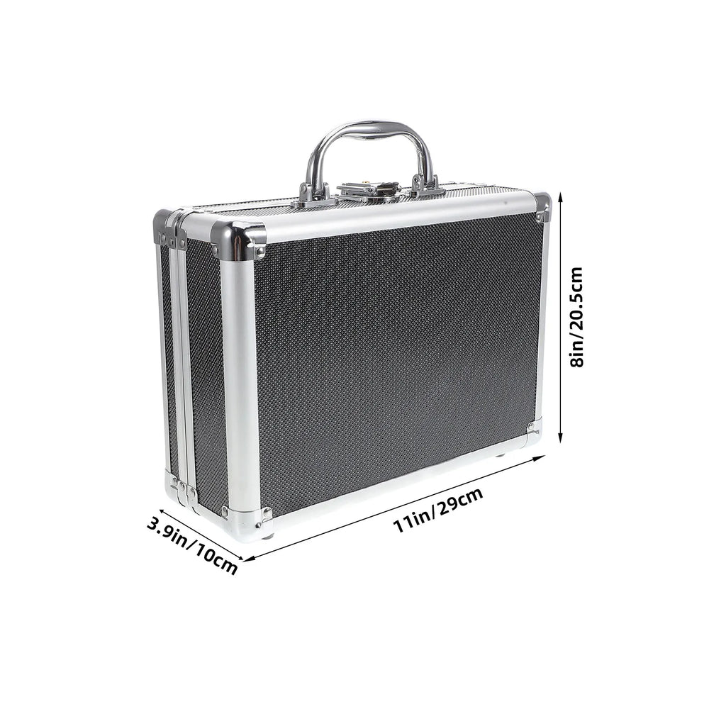 Aluminum Alloy Toolbox Portable Heavy Duty Multi Functional Tool Storage Case for Home Workshop DIY Organization Large Capacity
