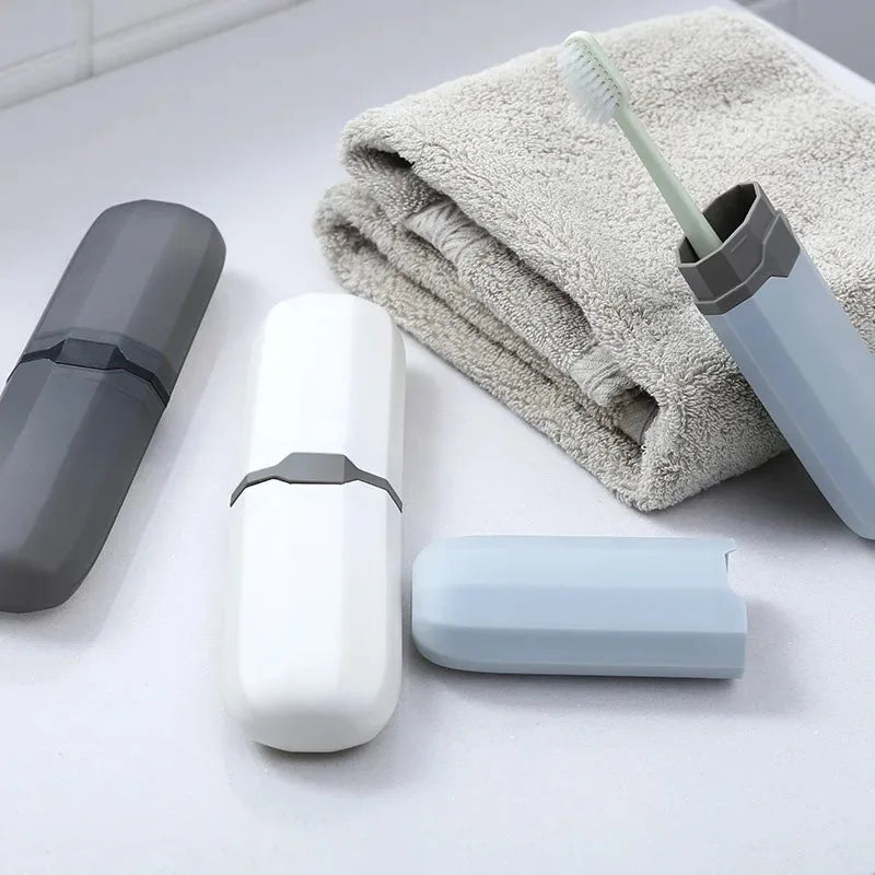 1PC Portable Toothbrush Holder Case Daily Outdoor Travel Hiking Camping Storage Box Bathroom Accessories