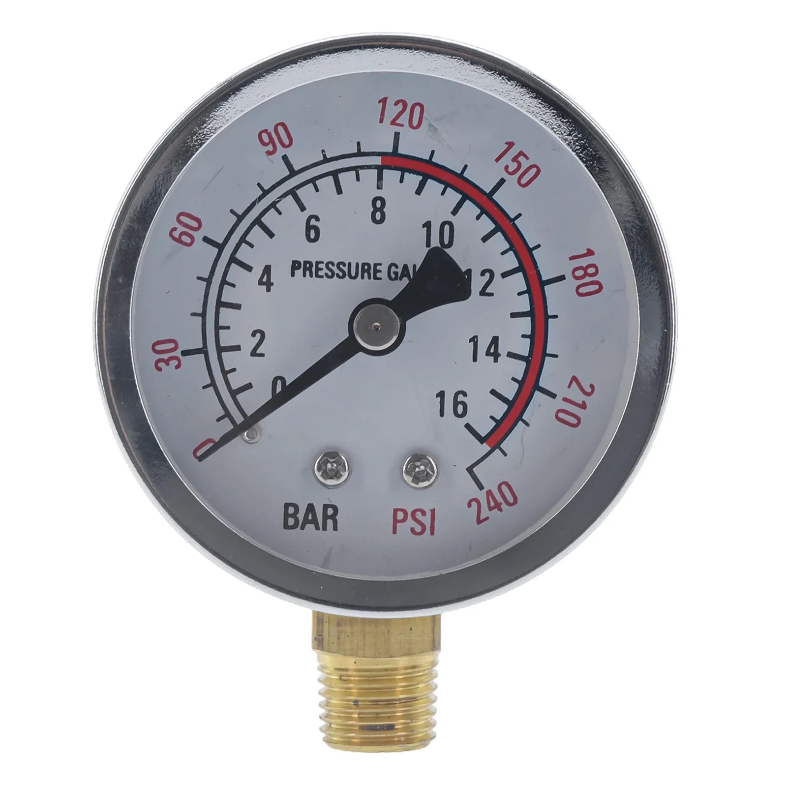 Y60 0-1.6Mpa  0-230PSI Pool Filter  Water Pressure  Gauge Meter  For Air Compressor  Pressure Gauge Air Pump Parts