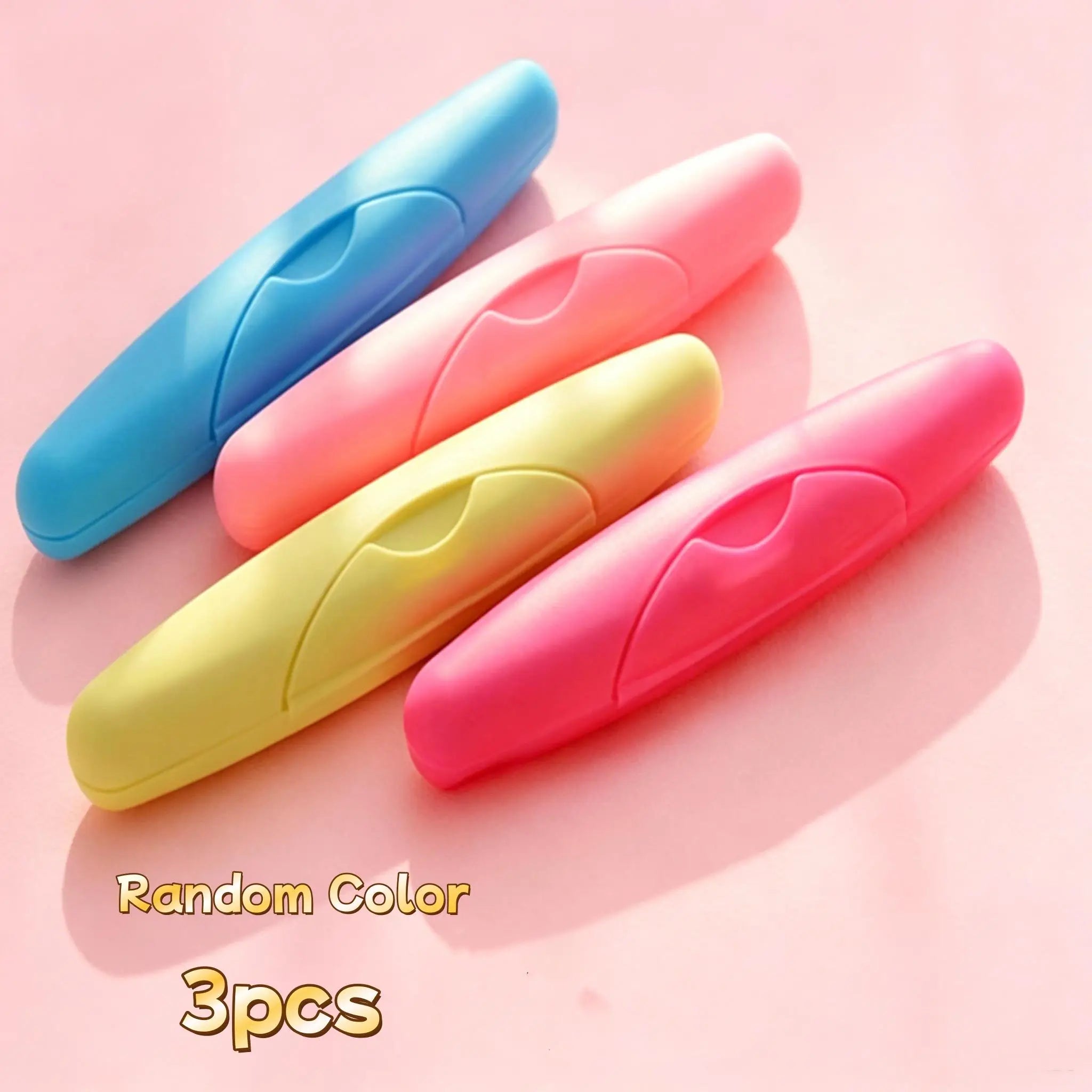 2pcs Portable Travel Toothbrush Case with Solid Color Sealed Lid, Waterproof, Dustproof and Leakproof Toothbrush Holder