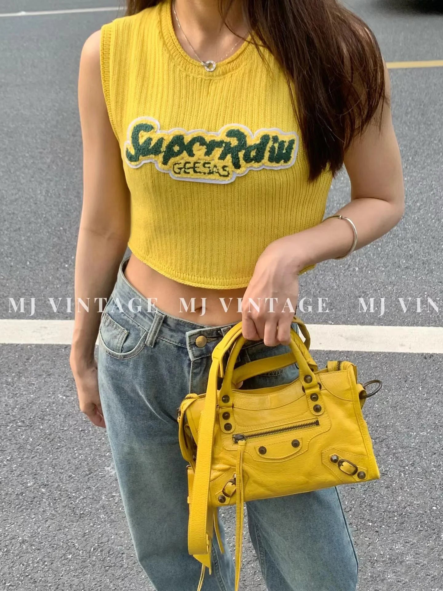 2026 Luxury Design Le City Rivet Motorcycle Bag Leather Leather Leather Handheld Women's Bag Trendy Fashion Single Shoulder Diag