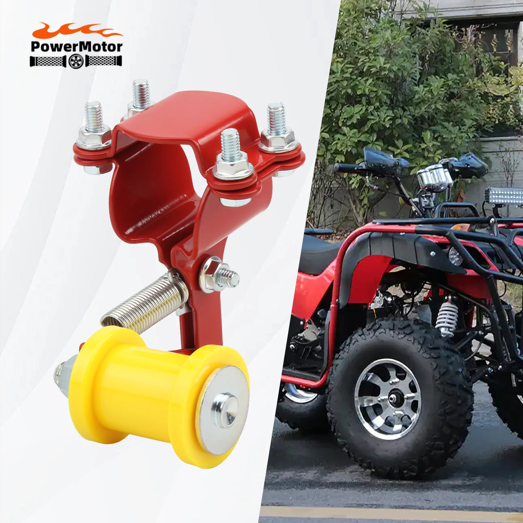 Motorized Bike Chain Adjuster with Guide Wheels Pulley 50cc-500cc ATV Motocross Chain Tensioner Adjuster Roller Tools