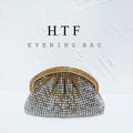 Shiny Diamond Encrusted Evening Clutch Wallet Women's Handbag Dinner Party Diamond Dumpling Party Dinner Bag
