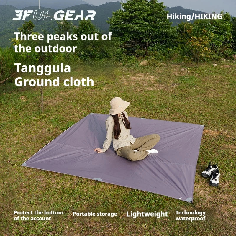 3F UL GEAR Tanggula Ground Cloth Outdoor Camping Multifunctional Portable Lightweight Moisture-Proof and Waterproof Ground Cloth