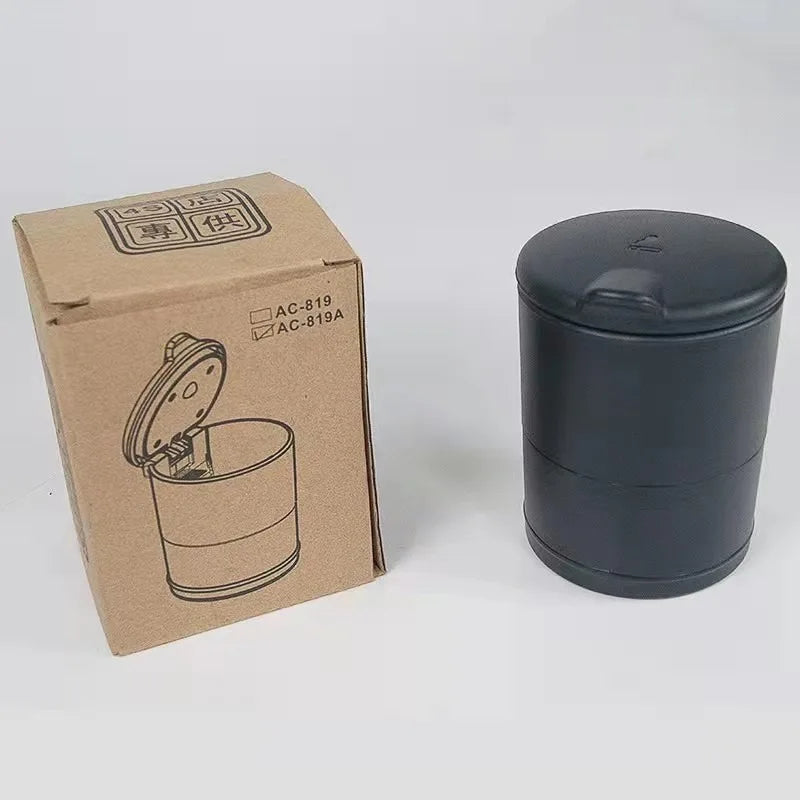 Portable Car Ashtray Universal Plastic Flame Retardant Multifunctional Car Ashtray with Cover Car Interior Accessories
