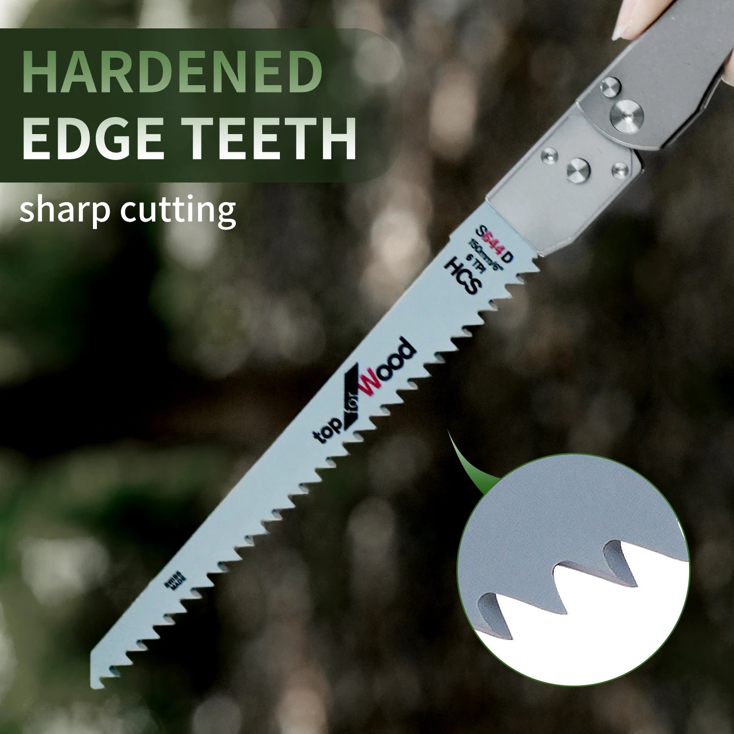 Folding Hand Saw Titanium Handle Carbon Steel Blade Multifunctional Outdoor Camping Saw Logging Saw For Garden Pruner Tools Tree