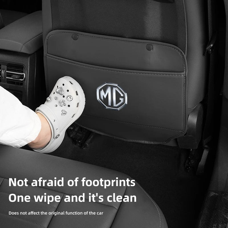 Car Seat Anti Kick Pad Seat Back Storage Mat Protector Cover Interior For Morris Garages MG 3 5 6 7 HS ZS GS Hector TF GT ZR RX5
