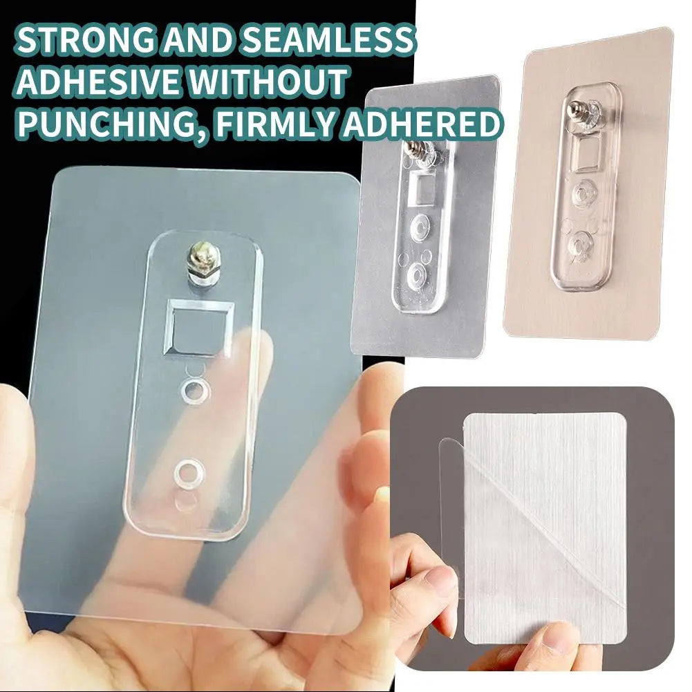 10PCS Non Punched Self-adhesive Screw Sticker Adhesive Strong Non Nail Wall Frame Fixing Screw Hook Storage Rack Fixing