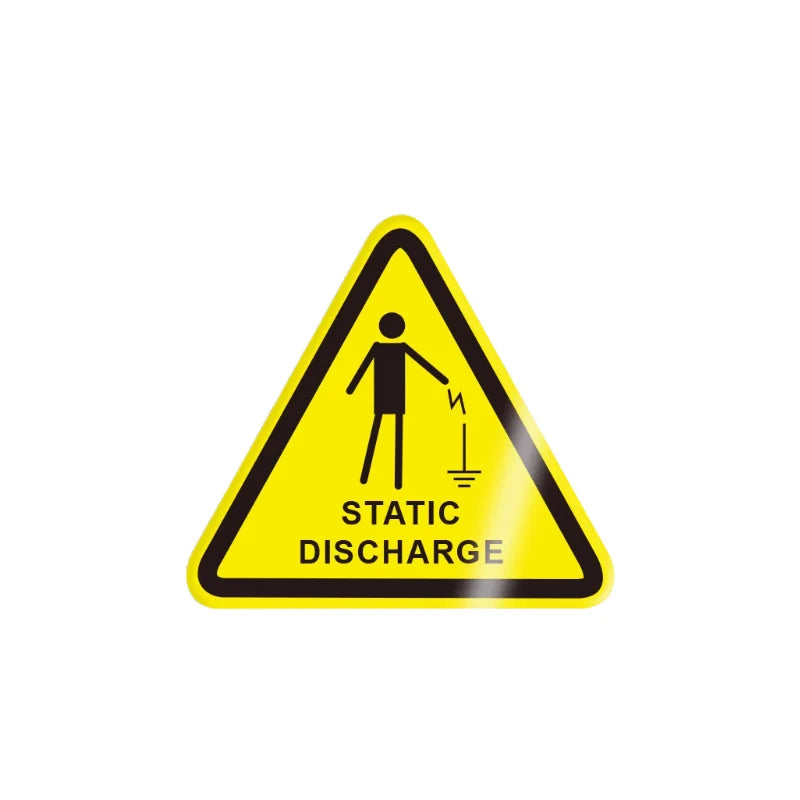 10Pcs 50X50Mm Safety Warning Signs, Workshop Production Safety Warning Signs, Hazard Warning Signs