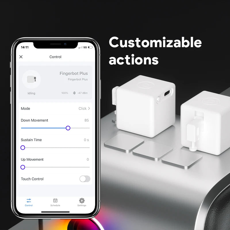 Tuya Smart Touch Finger Robot ZigBee 3.0 Chargeable Switch Button  Pusher Bot Remote Control App Support Alexa Google Home Alice