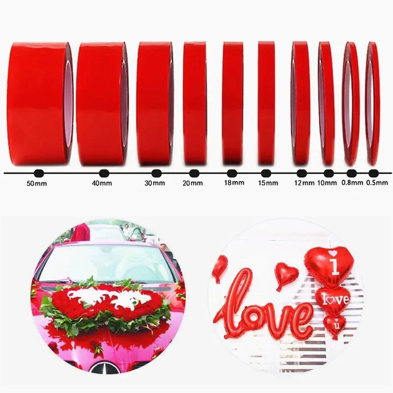 300cm Transparent Silicone Double Sided Tape Sticker For Car High Strength High Strength No Traces Adhesive Sticker Living Goods