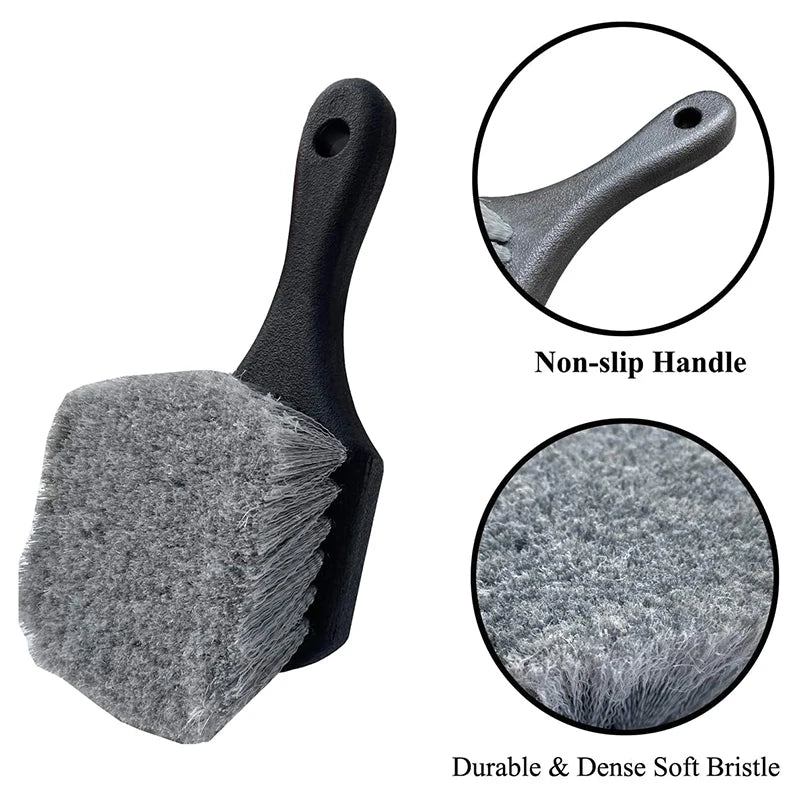 NEW Car Tire Wheel Rim Cleaning Brush Detailing Brushes Wash Towel Universal Wheel Tire Cleaning Tools Auto Accessories