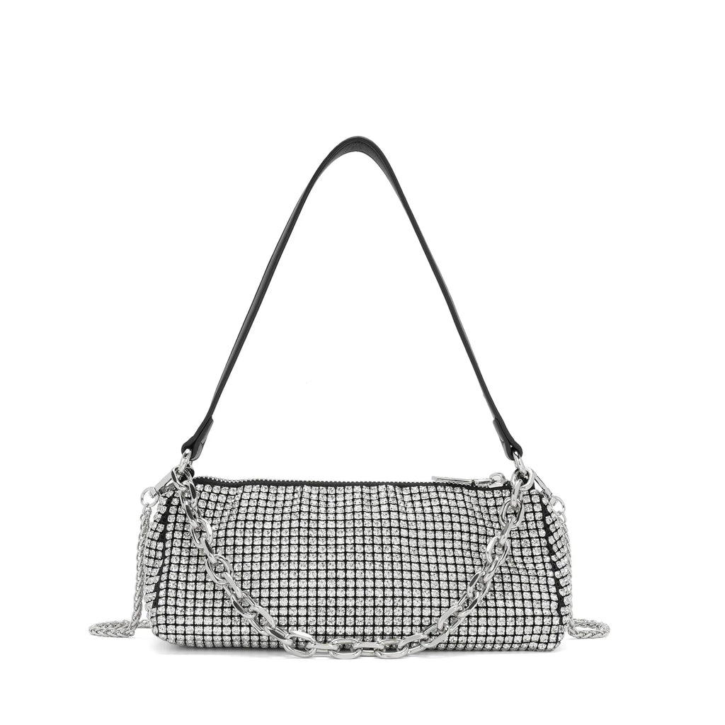 Rhinestone chain bag Internet celebrity fashion portable small square bag shoulder messenger women's bag handbag