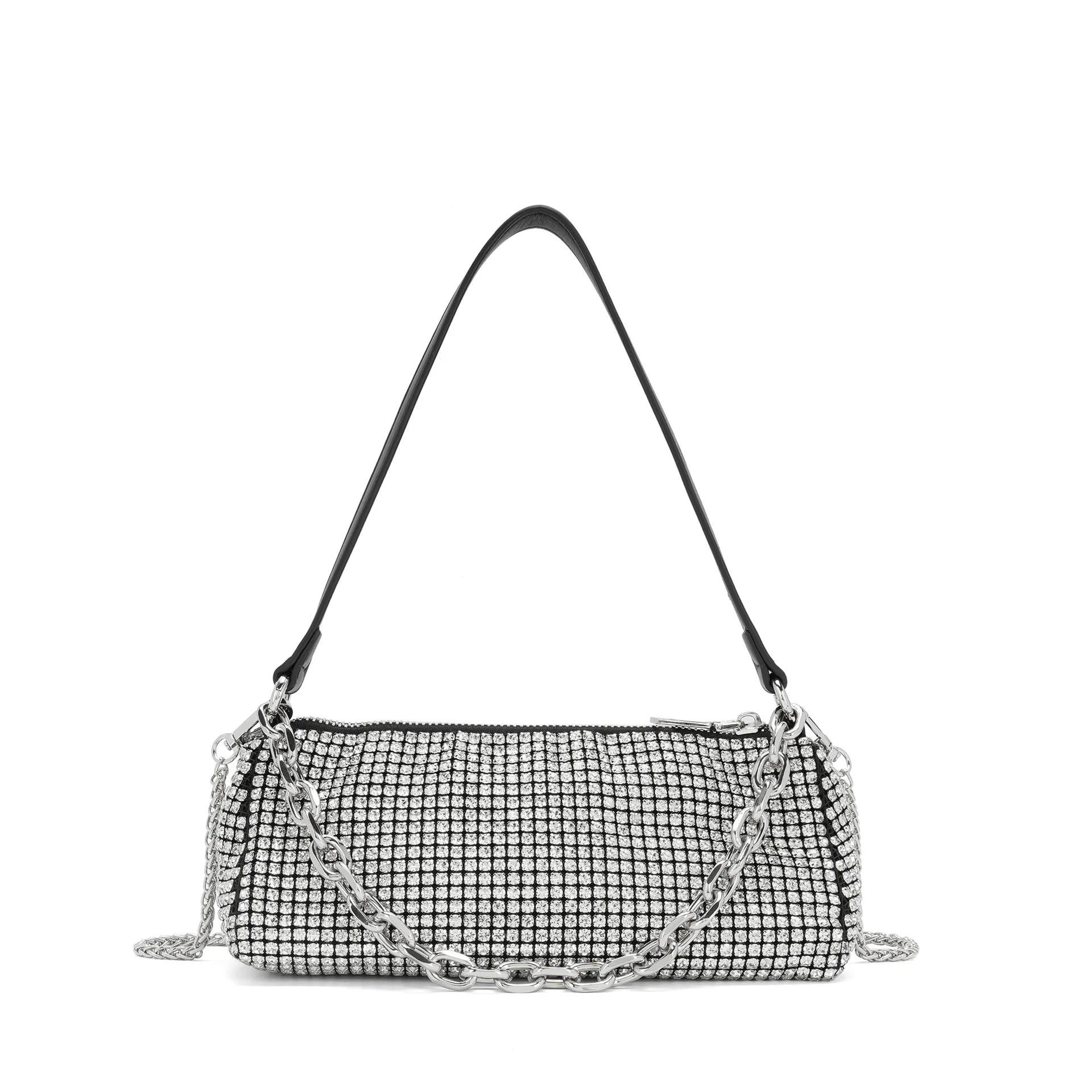 Rhinestone chain bag Internet celebrity fashion portable small square bag shoulder messenger women's bag handbag