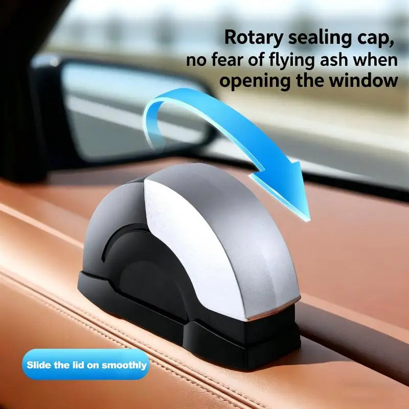 Automotive Night Light Ashtray Windproof Metal Interior Sleek Design Car Door Mount for  Road Trips
