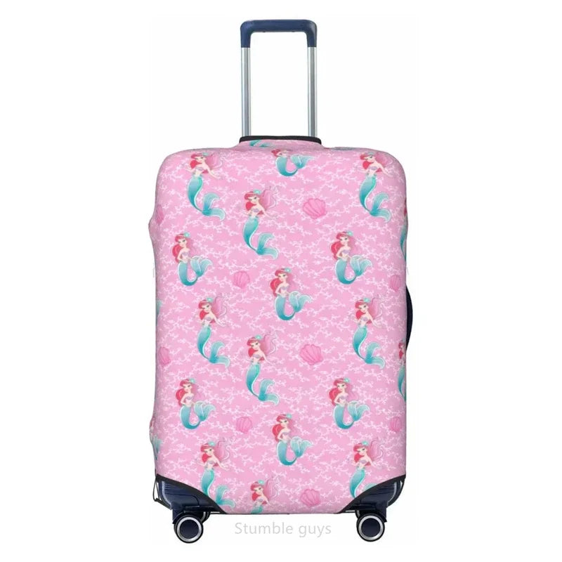Stretchable Travel Luggage Protector Fashion Princess Pattern Fits 18-32 Inch Luggage Anti-Scratch Washable Suitcase Cover