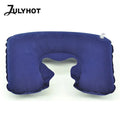 Outdoor Travel U-Shape Inflatable Pillow Airplane Soft Neck Pillows Health Sleep Head Cushion Ring Pillow Folding Cushion