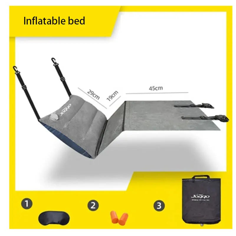 High Speed Rail Train Airplane Travel Sleeping Bed 3 Segment Zipper Structure With Free Splicing Inflatable Mat Easy Take In