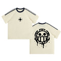 One Piece Surgeon of Death Streetwear New Hot Selling Men Women Short Sleeved Pants Set Street Y2K Casual Tee Set Sports Set