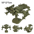 Mini War Machine Mecha Fighter Jet Series 3D Printed Starship Attack Helicopter Flutter Drone Movable Joints Assemble Models Toy