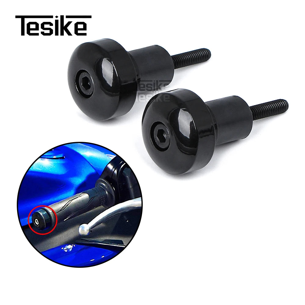 Left & Right Pair Handlebar End Caps for Yamaha R1 R6 FZ1 FZ6N FZ400 XJR R1M Anti-Vibration Bar End Weights Set of 2
