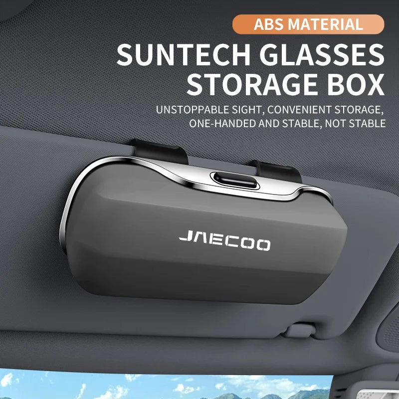 For Chery Jaecoo J7 Phev J8 SHS Omoda C9 5 EV Key Cover 2025 Accessories Car Visor Sunglasses Car Glasses Case Glasses Clip Box