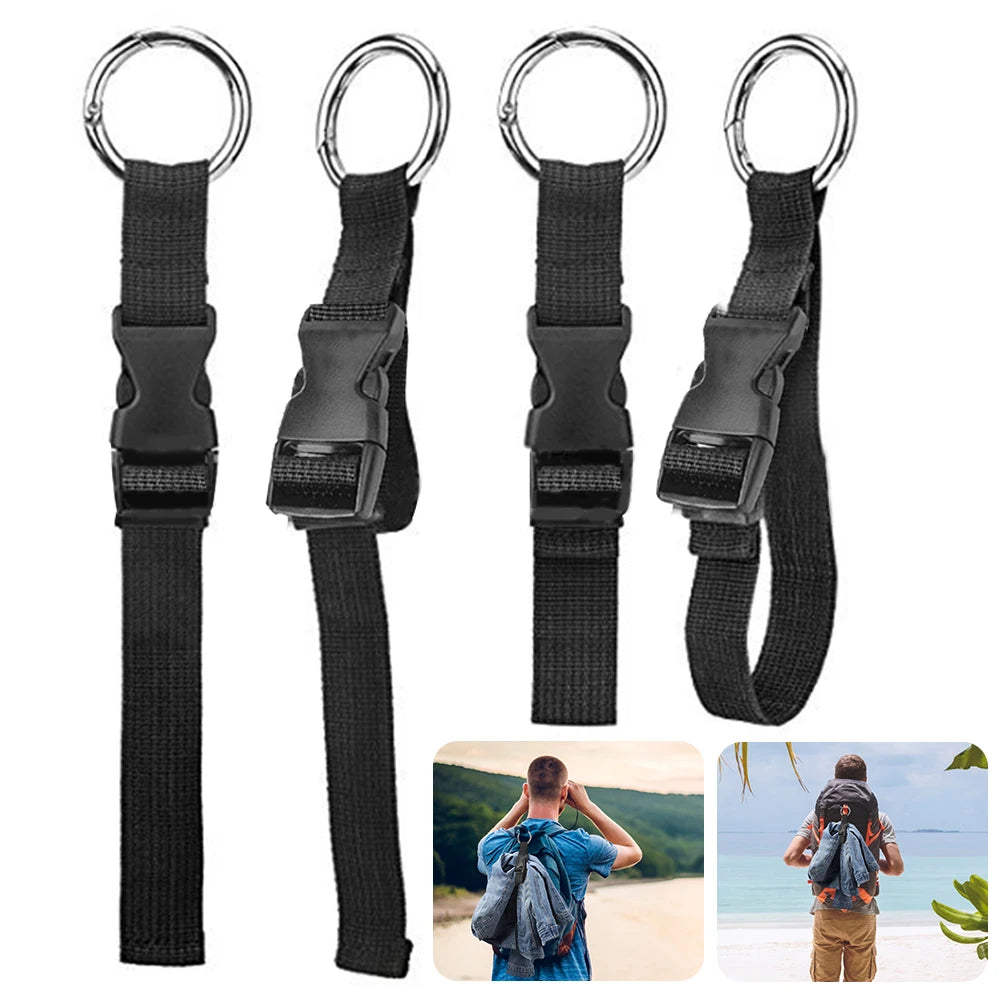 Travel Luggage Fixed Strap Backpack External Strap Portable Strap With Release Buckle Add-A-Bag Luggage Strap Belt Jacket Holder