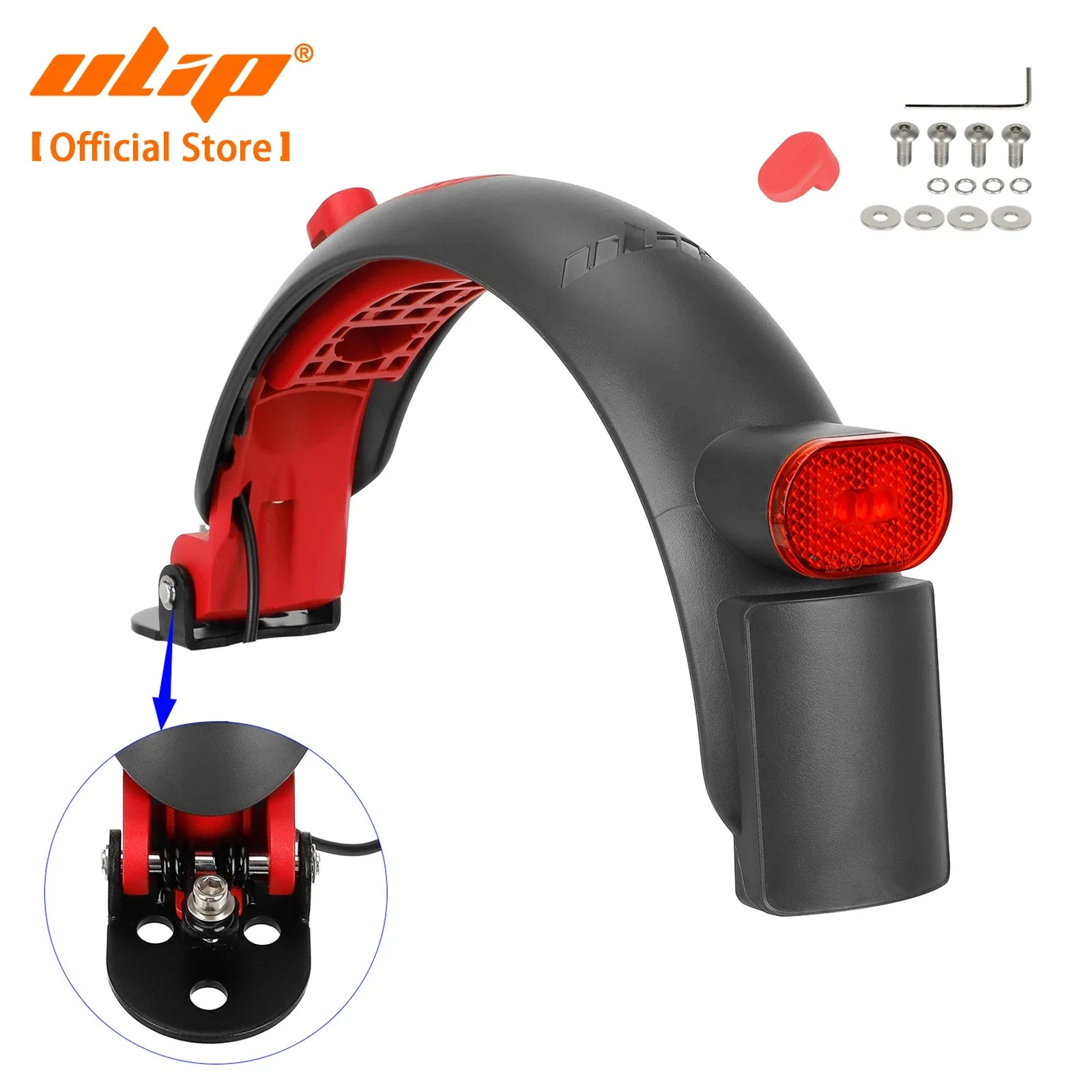 ULIP Metal Rear Fender for Xiaomi M365 Pro Pro2 1S Lite Mi 3 Electric Scooter Rear Wheel Protect Mudguard Skateboard Accessories
