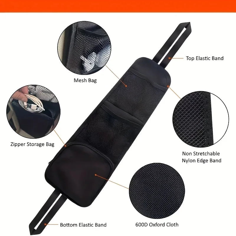 Car seat side storage hanging bag.