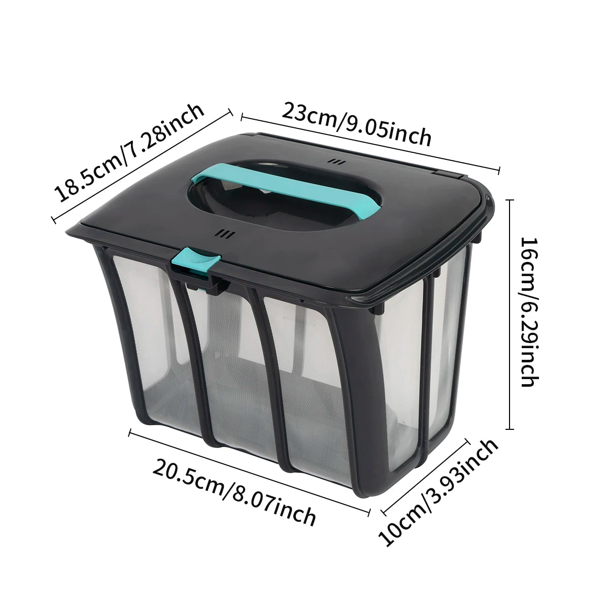 3 µm Ultra-fine Filter & 180 µm Filter Basket For Aiper Scuba S1, S1 2025 Robotic Pool Cleaner, Filter Basket Cloth, Frame