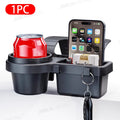 BLALION Car Cup Stand Phone Holder Mount Tray Side Door Window Storage Barrel Pocket Hanging Storage Rack Interior Accessories