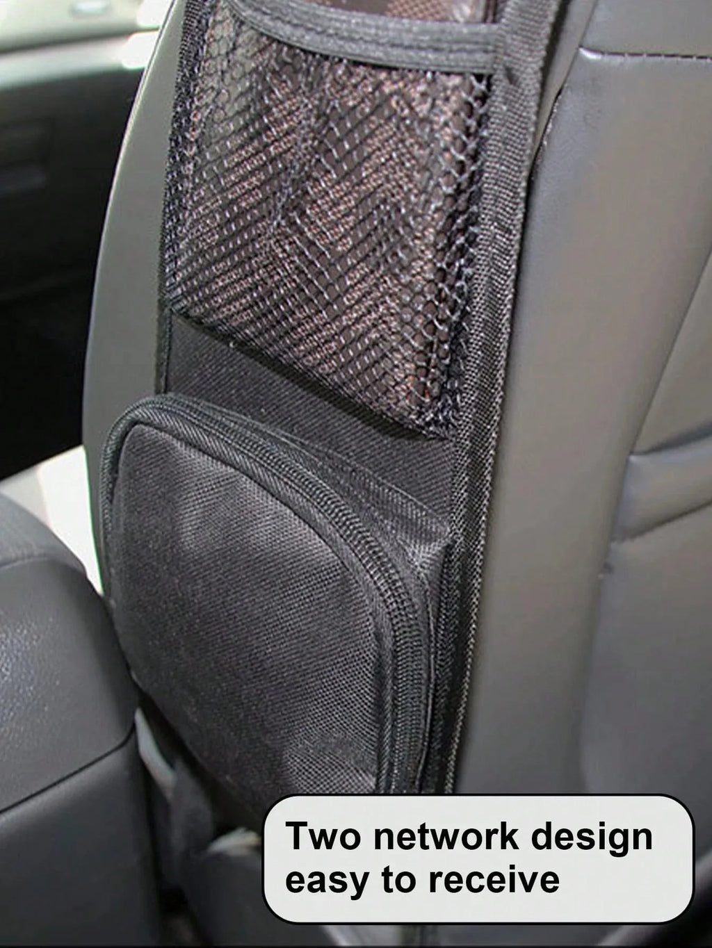 Multiple Pocket Seat Side Storage Bags, Car Multi-Functional Storage Mesh Bags, Capable of Holding Mobile Phones and Wallets