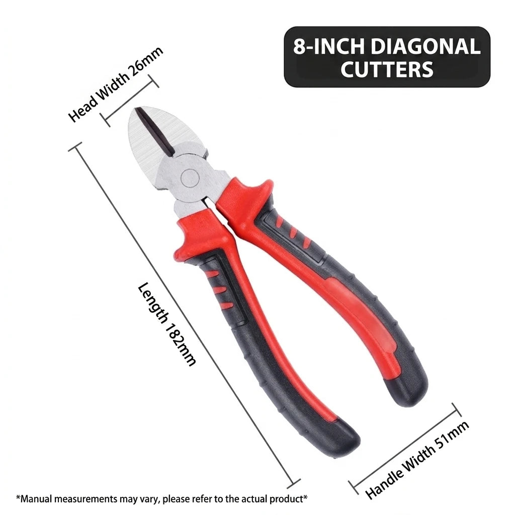 Heavy Duty Electric Wire Pliers Large Opening Multifunction Tool Cutting Twisting Gripping Metal Wire Cutter