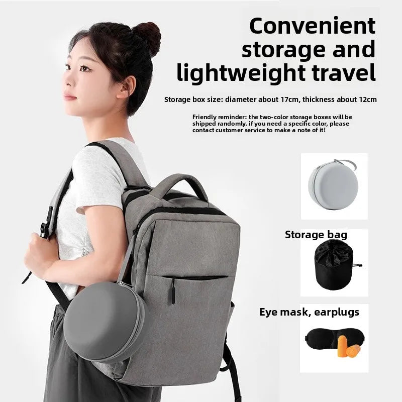 Soft Memory Foam U Neck Pillow Lightweight Foldable Airplane Travel Car Rest Cervical Support Sleeping Pillow