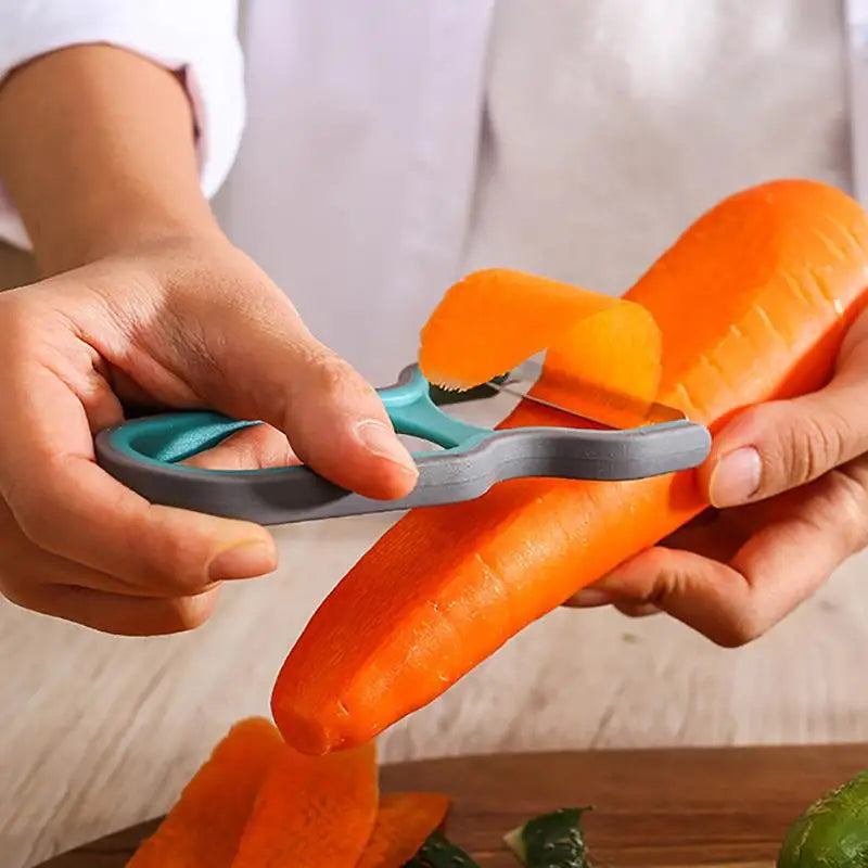3Pcs Stainless Steel Multi-Function Potato Peeler Fruit Vegetable Chopper Mini Spud Slicer Grater Set Kitchen Tools