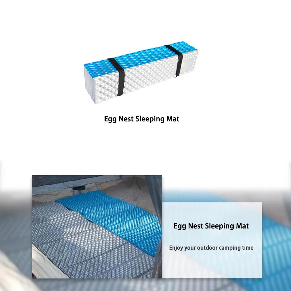 Egg Nest Sleeping Mat 330g Ultralight Aluminum Foil Pad Portable Insulated Camping Mat for Hiking Backpacking Tent Beach Yoga