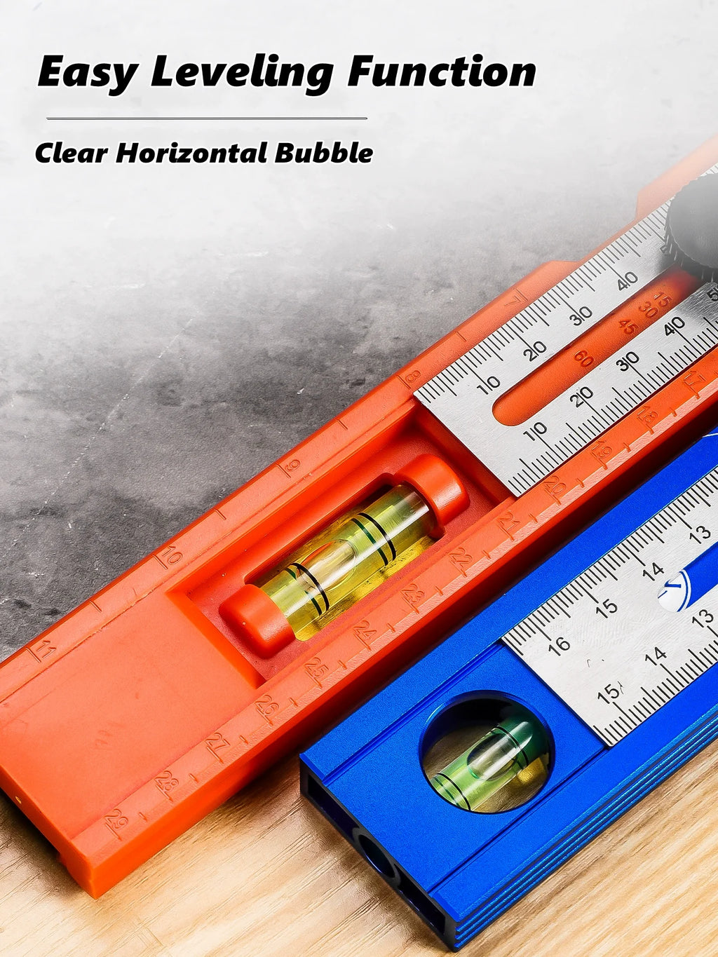 Scriber Marking Tools Multiple Angled Positioning Ruler Multi Angle Finder Gauge High Precise Bubble Level and Limit Marker