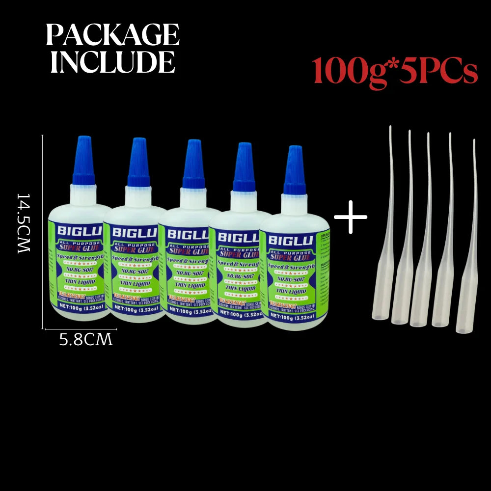 Premium Cyanoacrylate Super Glue Thin Liquid Adhesive for Stone CA Finish Woodworking Projects Hobby Models Inlay Work