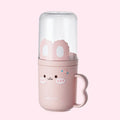 Household & Travel Children's Dental Care Set Cartoon Toothbrush Storage Box with Built-In Mouthwash Cup Portable Style
