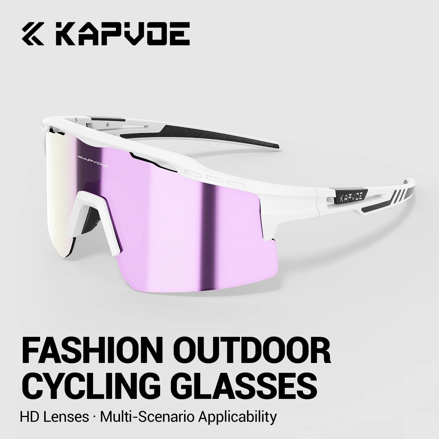 KAPVOE HD UV400 Hiking Cycling Sunglasses Outdoor Sports Hiking and Camping Glasses Waterproof Stylish Driving Sunglasses Unisex